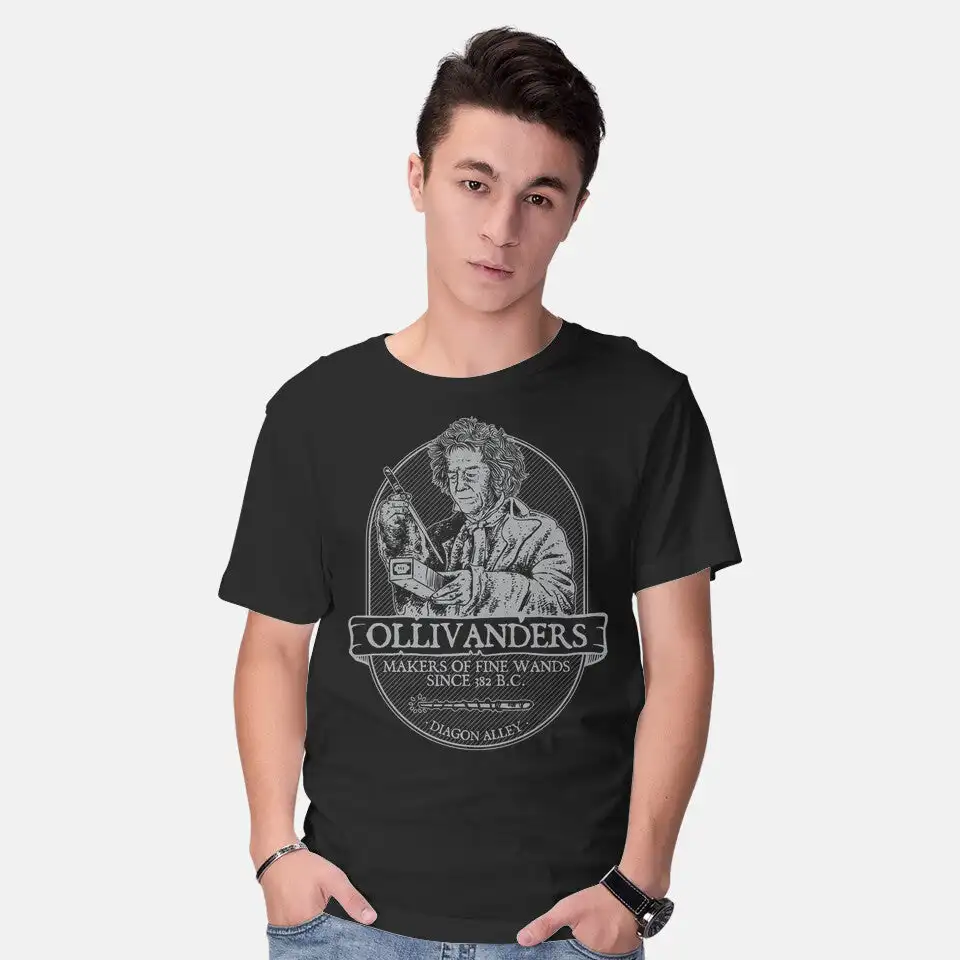 Ollivanders jemné prútiky anime grafické tričká pre mužov oblečenie Ženy Krátke rukávy odpaliská nové prílety unisex leto