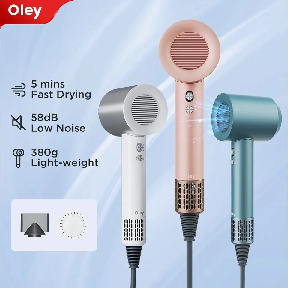 Oluy Electric Hair Sušer rýchly suchý anión starostlivosť o vlasy vysokorýchlostné domáce spotrebiče používajú náradie pre osobnú starostlivosť Multifunkcia