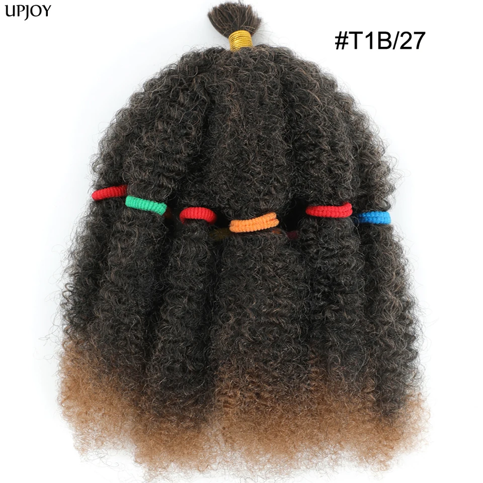 Ombre afro výstredné kučeravé vrkočky k vlasy