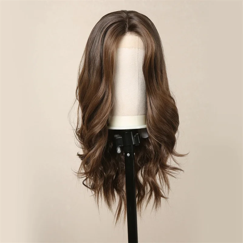 Ombre blondínka bez Glueless 200Density 5x5 Hodvábna základná vlna 26 '' Židovský človek s HD čipkou európskych vlasov vopred babyhair