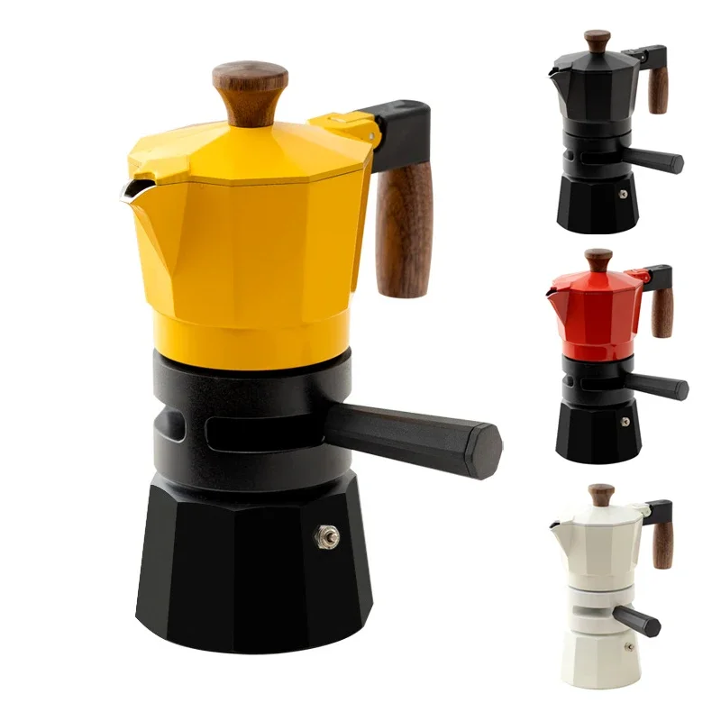 OME veľkoobchodný dvojitý ventil konštantný výrobca moka hliníkovú kávu kávu Mocha Maker hliník mokapot káva moka hrniec Moka