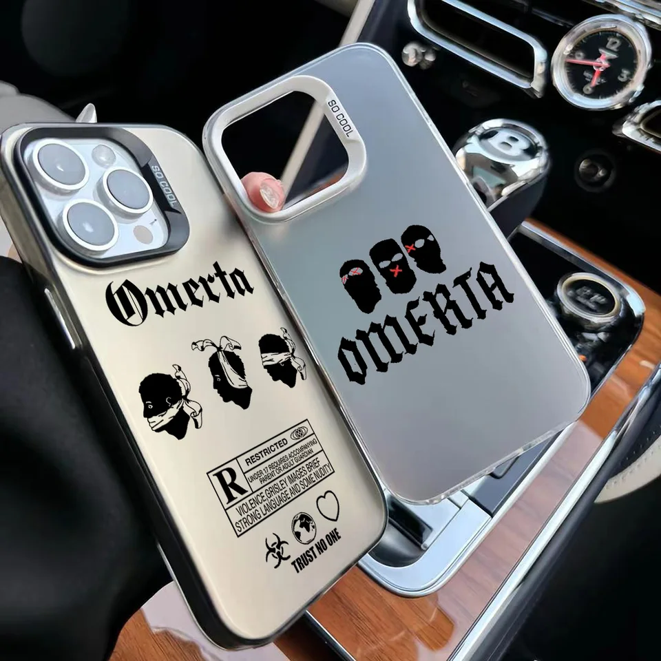 Omerta Maes Telefón pre iPhone 16 15 14 13 12 11 Mini Pro Max x xr xsmax 8 7 plus anti pádový matný zadný kryt