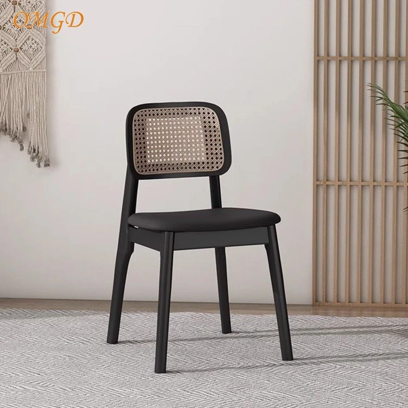 Omgd kávový mliečny čaj Obchod neformálne jedálenské stoličky Rattan kreslo Nordic stoličky Jednoduché moderné stoličky masívne drevo horúce nové