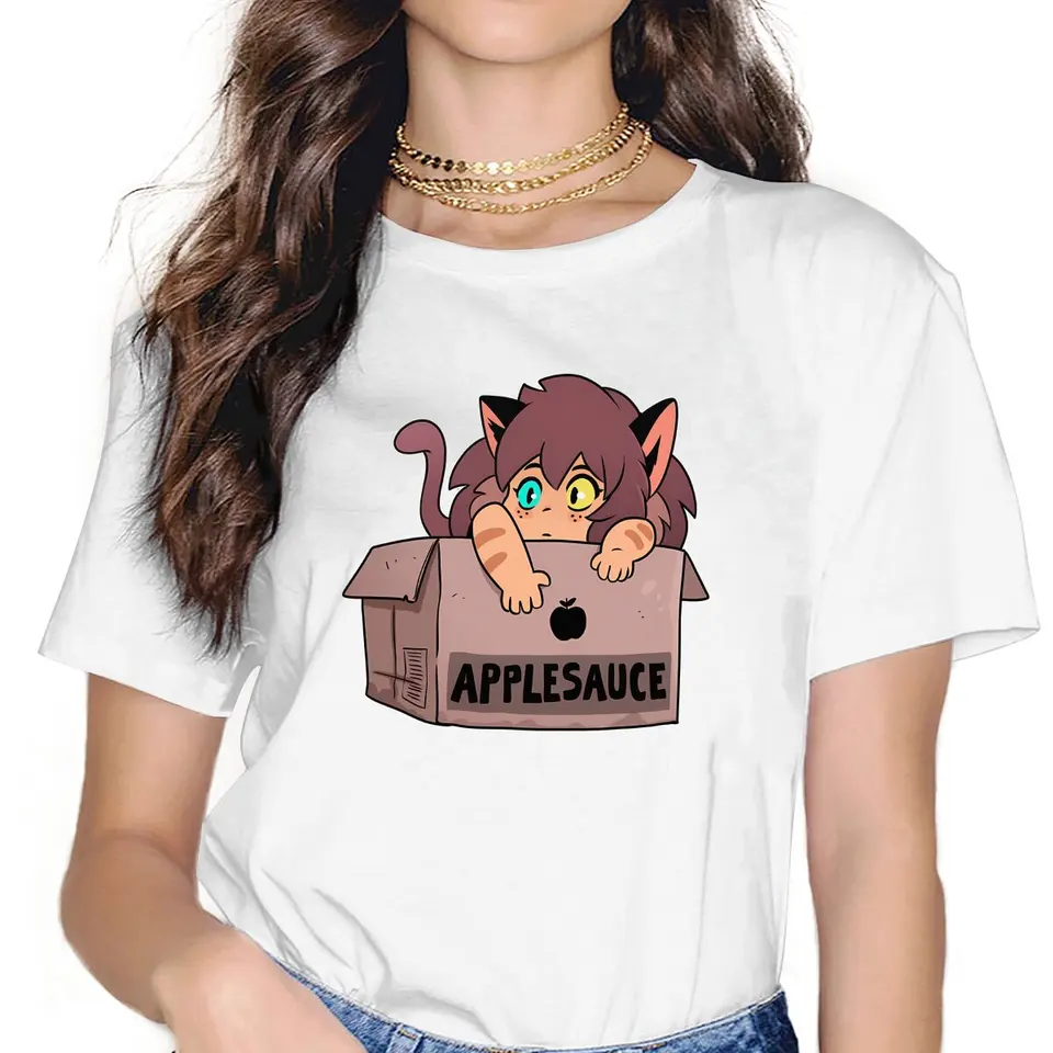 Ona-ra princezná sily dámsky tričko Catra v krabici ženské topy polyester grafický kawaii y2k Tees dámske tričko