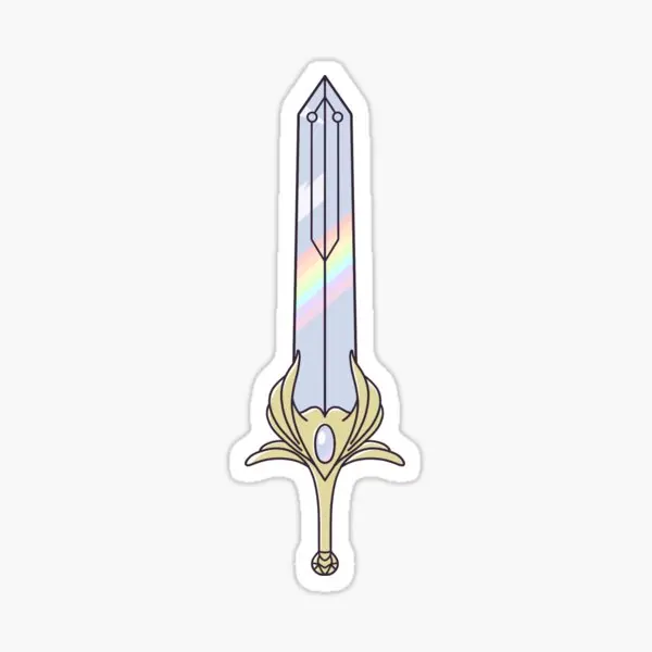 Ona ra Rainbow Sword 5ks nálepky pre stenu pre fľaše s vodou fľaše auto okenné miestnosti anime dekorácie dekorácie dieťa karikatúry Cytle Cute