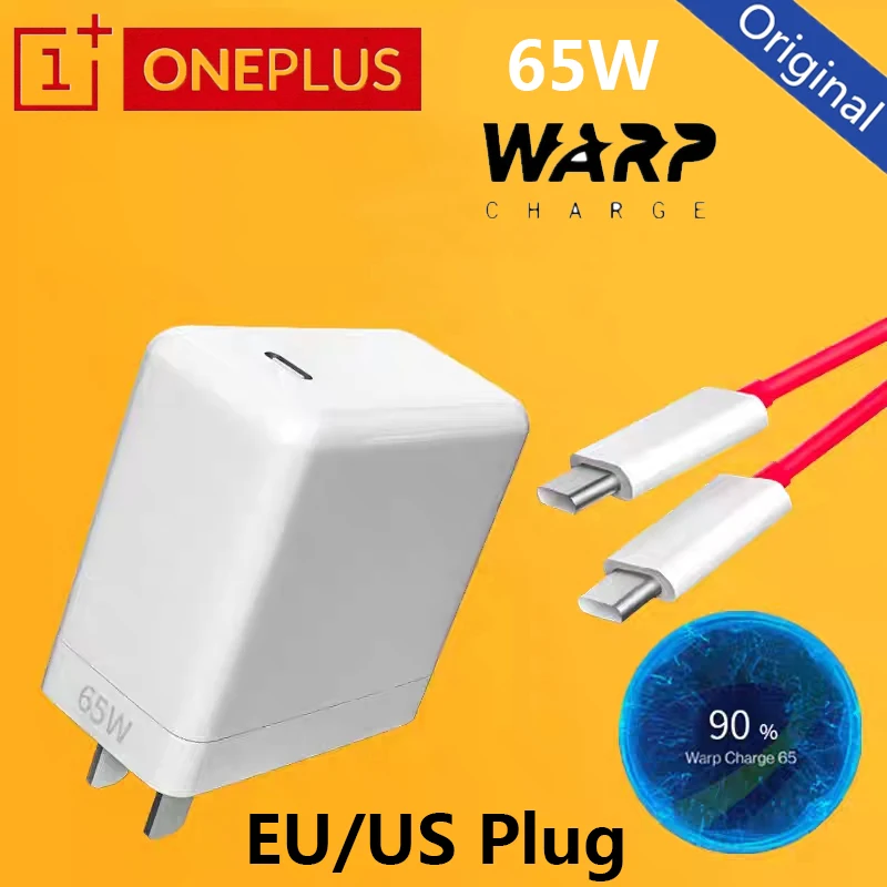 OnePlus 65W PD Fast Charger Eu/US Plug Power Adapter Superooc 1M Typ C Kábel pre jeden plus 11 10 9RT 8T 8 7T Pro 11R Nord 2 N10