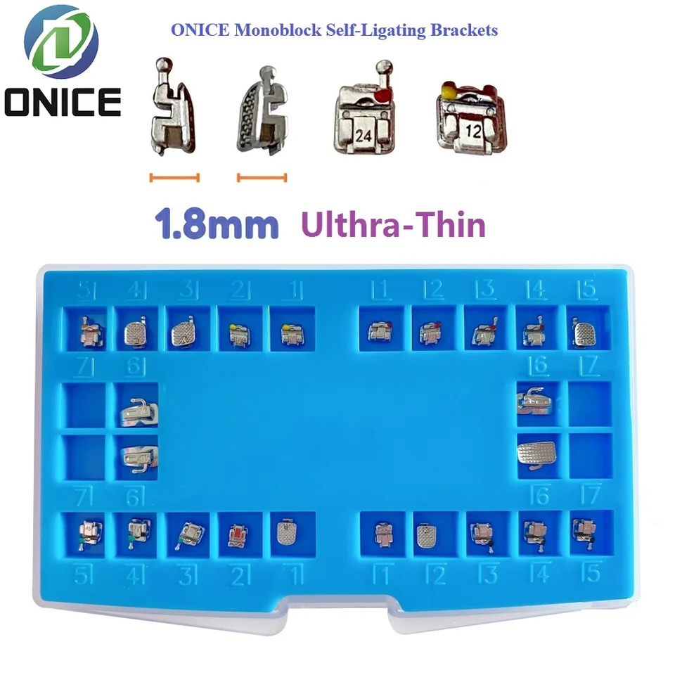 ONICE MIM MIM Zubné ortodontické samonosné zátvorky Brace 1,85 mm monoblock