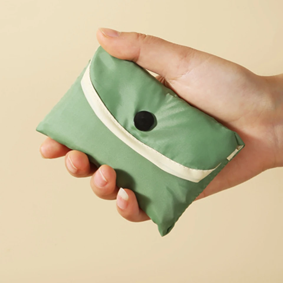 Opakovane použiteľné vrecká s potravinami Recyklovateľné polyester skladacie nákupné tašky Veľká kapacita je možné zložiť do vrecka Sal99