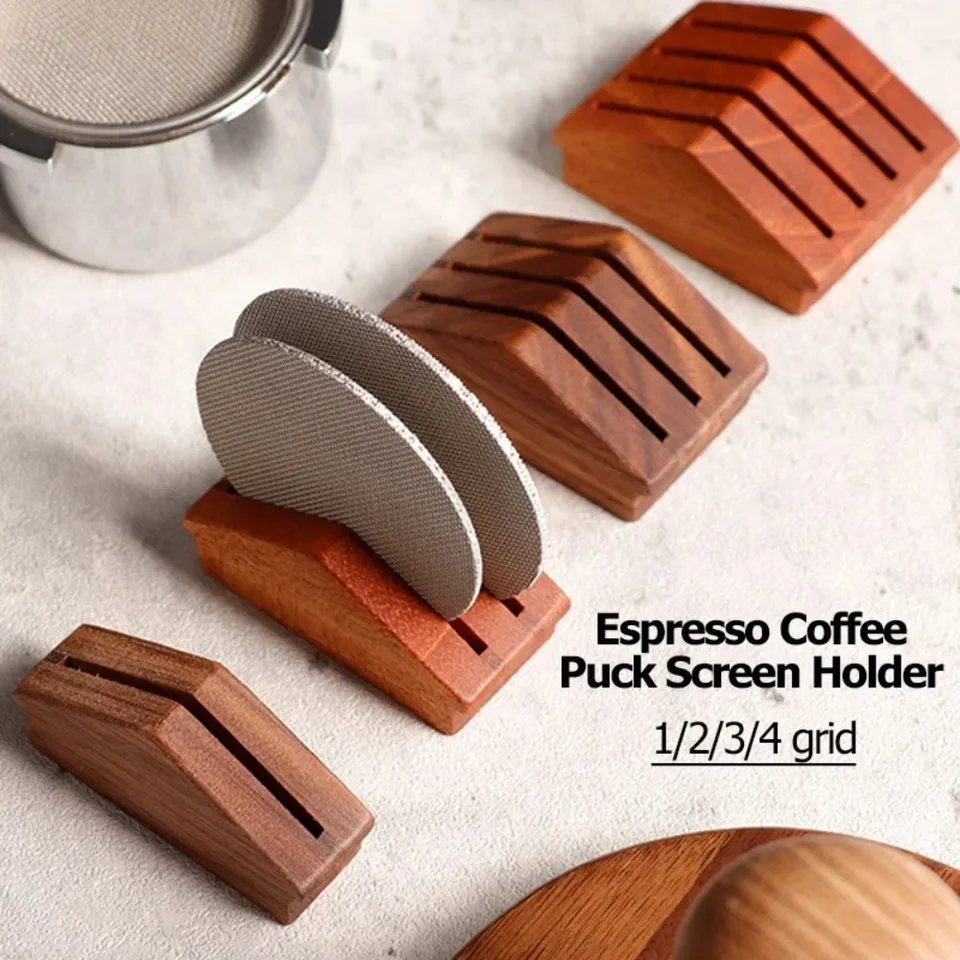 Opakovane použiteľný držiak na obrazovku kávového filtra Espresso drevené spintringová sieť Espresso Portafilter Universal pre 51/53/58 mm