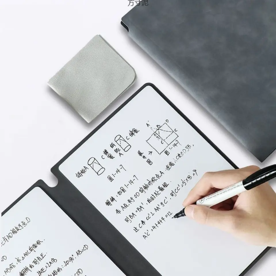 Opakovane použiteľný notebook tabule A4 s peram s vymazaním látkovej dosky