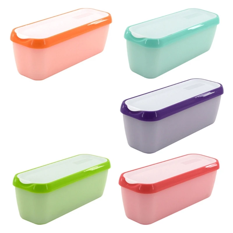 Opakované nádoby na mraznicu zmrzliny s veciami Plastové veľké obdĺžnikové nanuky formy kuchynské doplnky