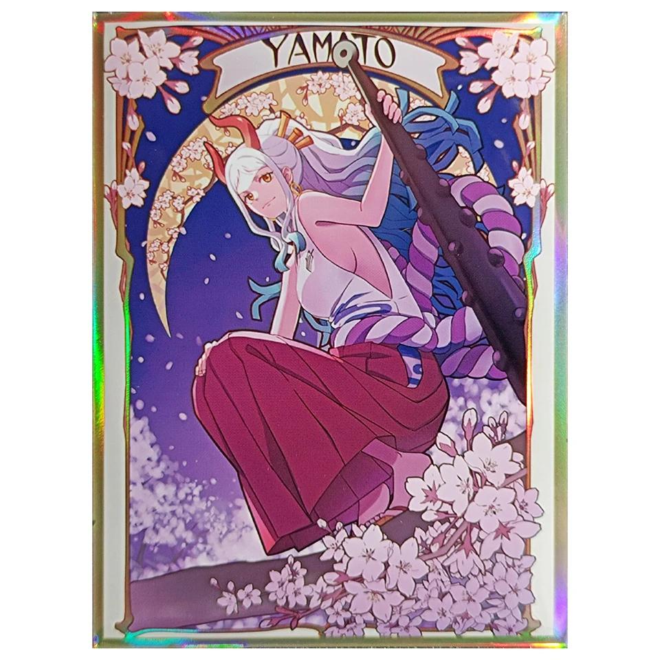 OPCG Yamato Card Ruckves 60ks Trading Cards Protector Anime Holographic Foil Cards Shield Outer Cover Magic MTG/PKM 67x92mm