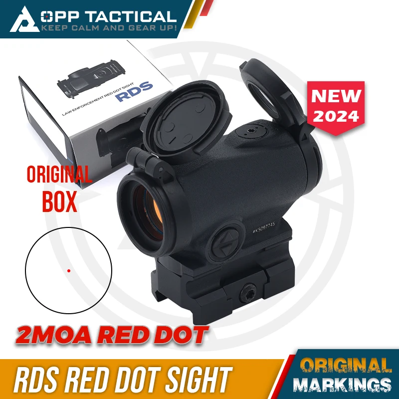 OPP Tactical RDS 2MOA Red Dot Reflex Sight s 39 mm jednodielnym držiakom TNP s originálnym balením a znakmi