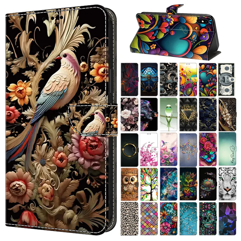 OPPO Nájdite X5 Maľované puzdro pre peňaženku pre OPPO Nájdenie koženého krytu telefónu X5 Pro pre OPPO Nájdite X5 Lite Card Card Pocket Protect Case Fundas