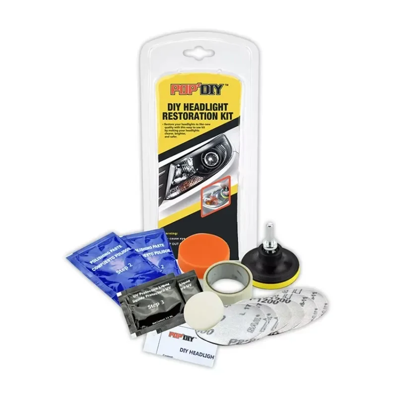 Oprava oprava svetlometov DIY Obnovenie Obnovenie Súprava Súprava a leštiaca auto Oprava a čistiaca súprava na čistenie Pasty