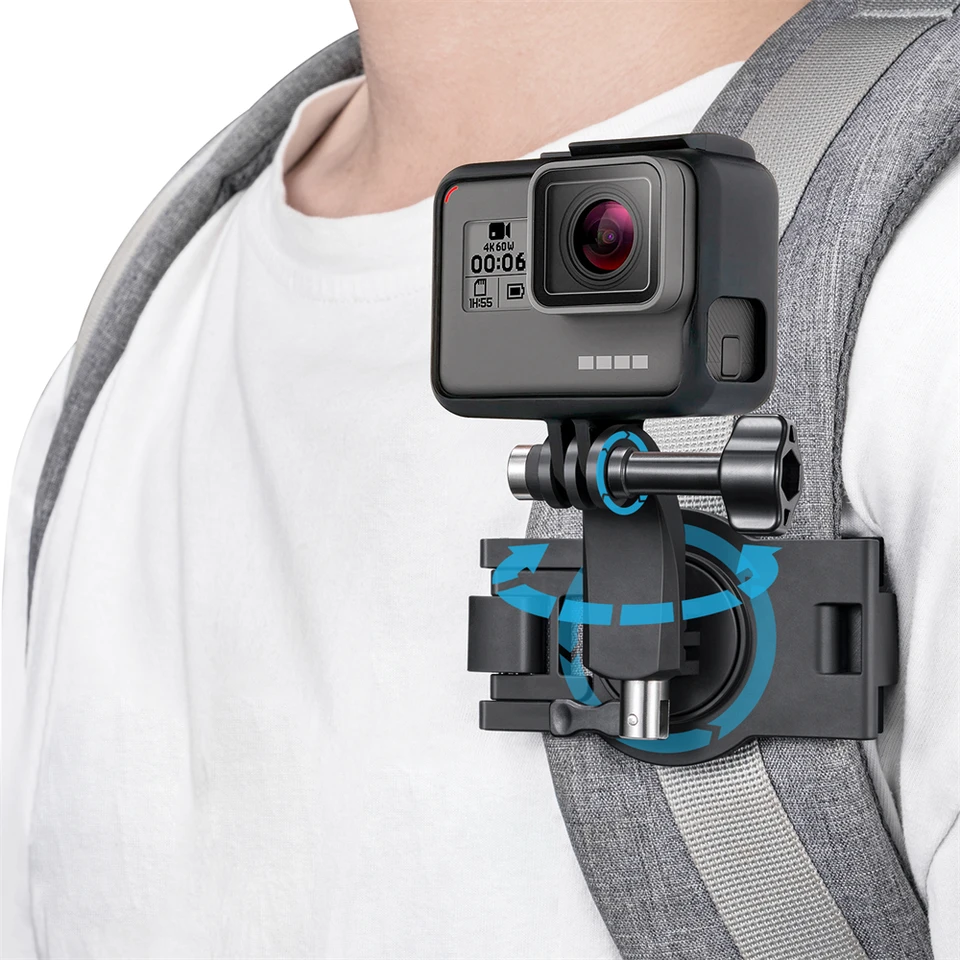 Opravený telefón s rotačným batohom pre batohové klipy pre GoPro Hero 12 11 10 9 8