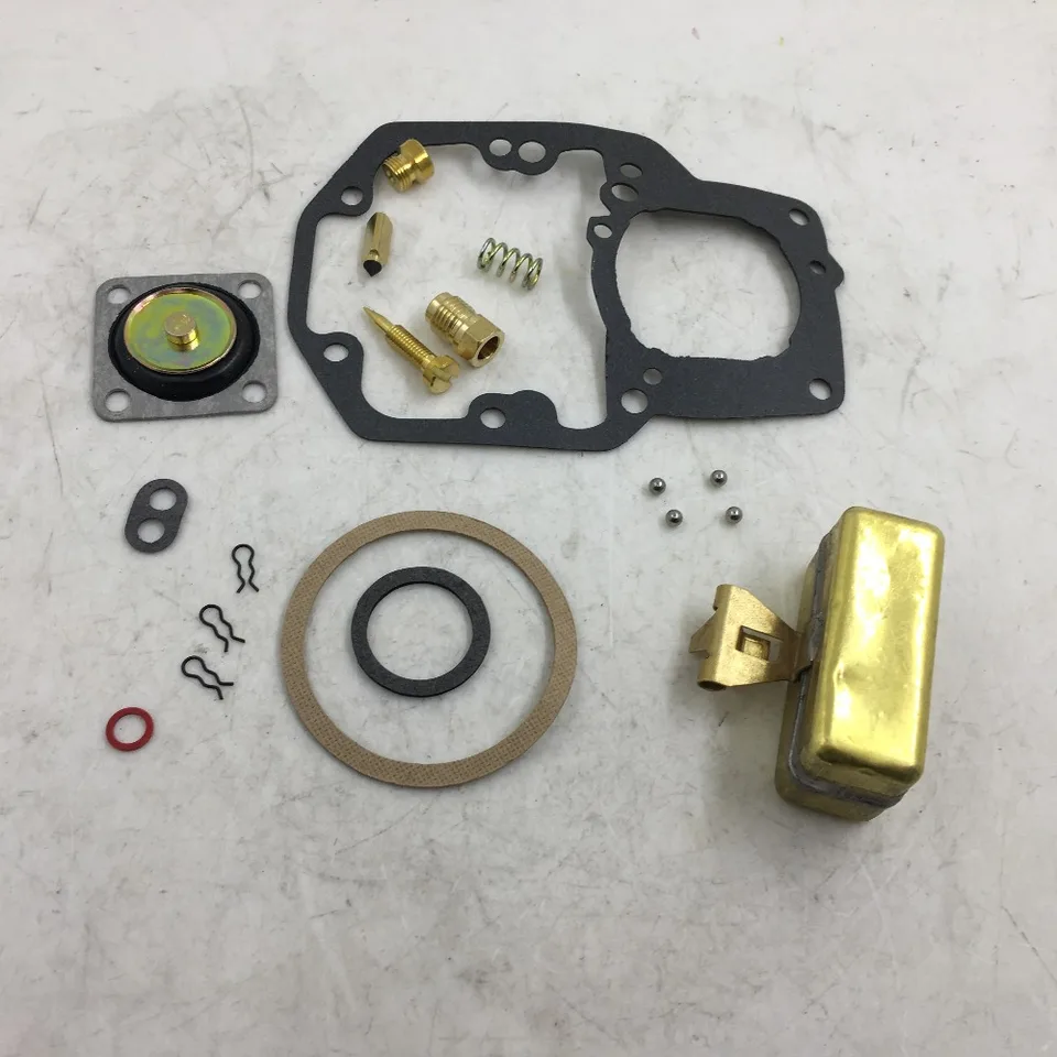 Opravová súprava Sherryberg Carburetor Fit For Ford Autolite 1100 1101 palivový systém karburátorový motor Catercraft Alco sa dodáva s mosadzným plavákom
