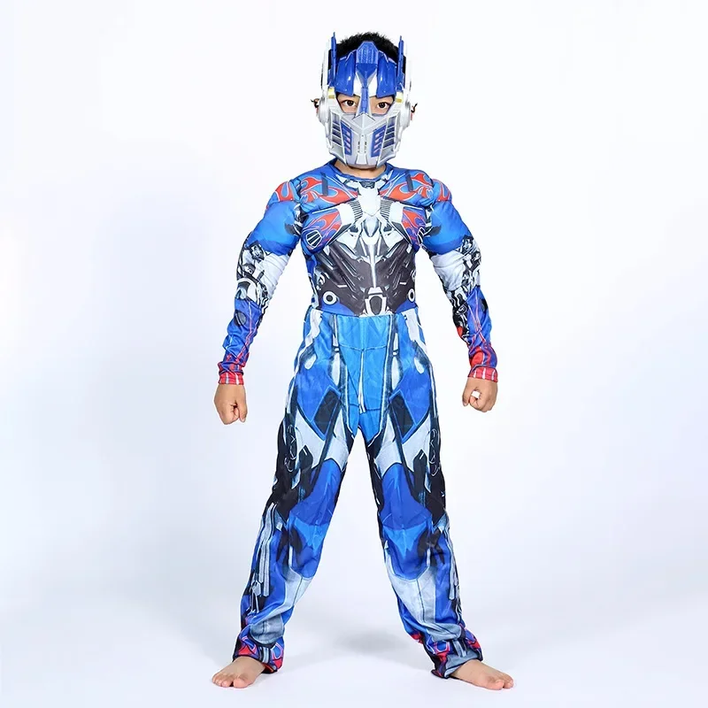 Optimus Prime Bumble Svalsuits Massuits Mask Halloween kostým pre deti chlapcov dievča The Transformers Filmy Carnival Disfraz Mu Mn4