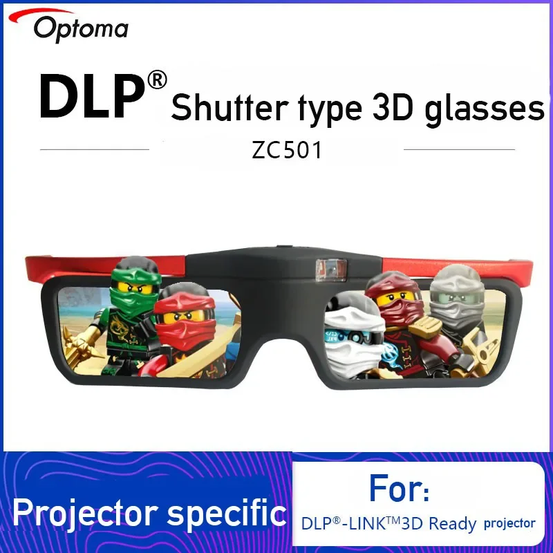 Optoma Originálne 3D okuliare ZC501 aktívne nabíjateľné DLP projektor 3D okuliare