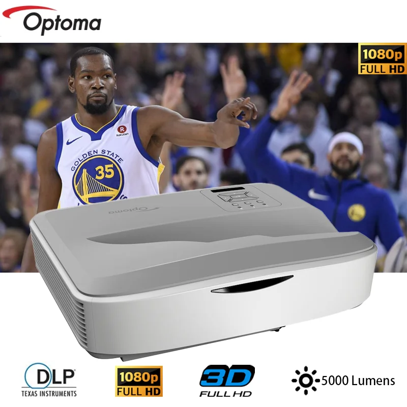 Optoma Zu500uste HD 4K Laser Projector DLP Ultra Short Throw Wuxga 5000 Lumens Business & Education Smart Proyector