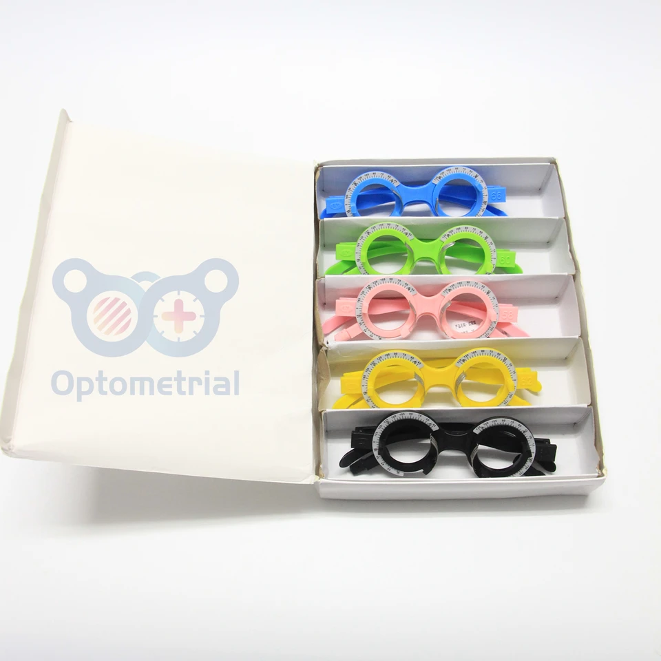 Optometria pevná PD skúšobná rámca plastový gombík s jedným PD boxom balenie TF-C