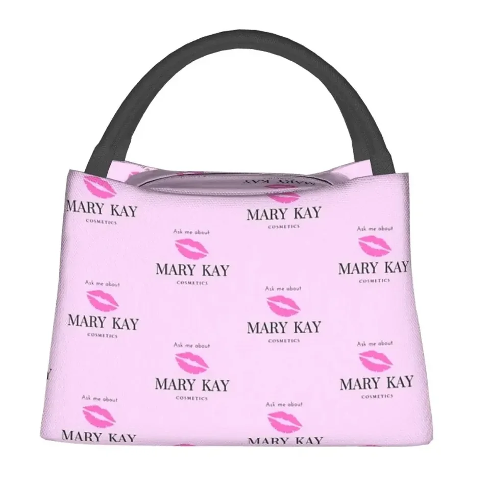 Opýtajte sa ma na Mary Kay Cosmetics obedné tašky Izolované bento box prenosný obed tote nepriepustné piknikové tašky pre ženy