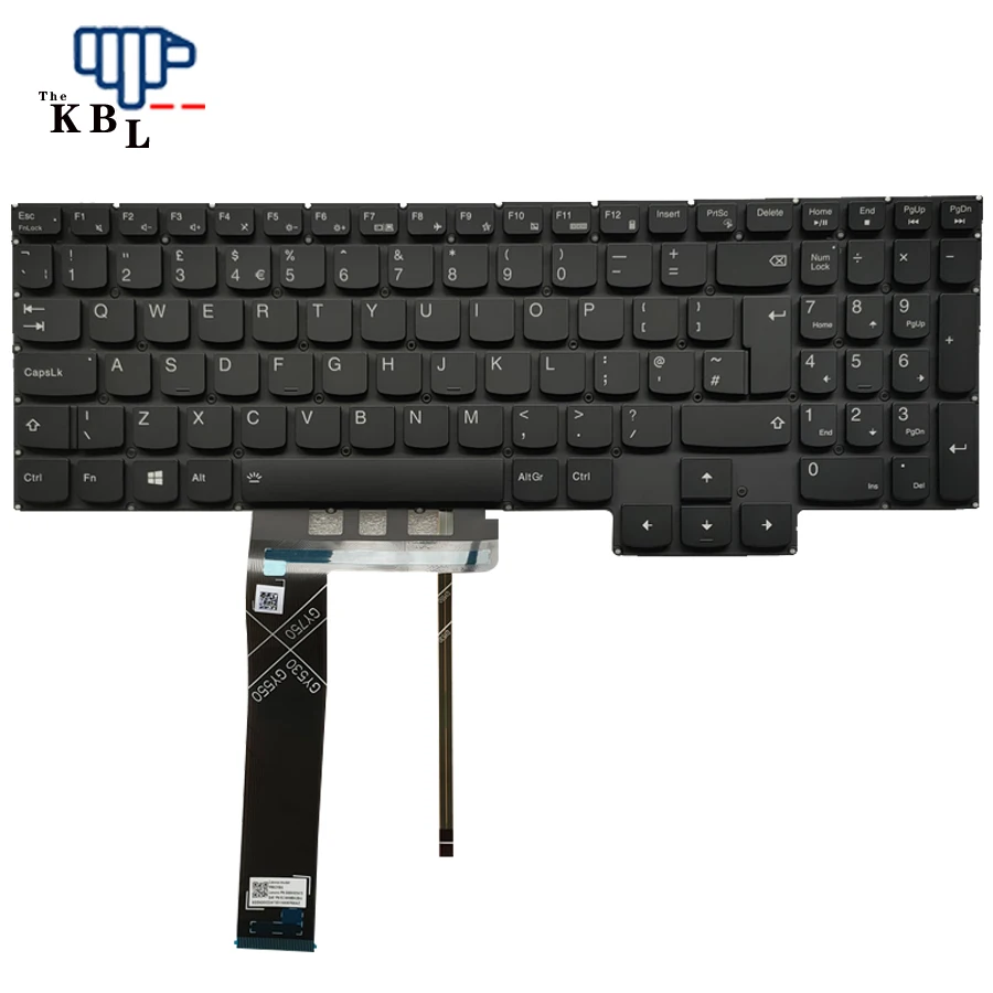Oraginálny nový UK jazyk pre spoločnosť Lenovo Legion Y7000 2020 R7000 2020 Y7000P R7000P 2020 Podrobný kľúče pre laptop PC5cYBG SN20x22473
