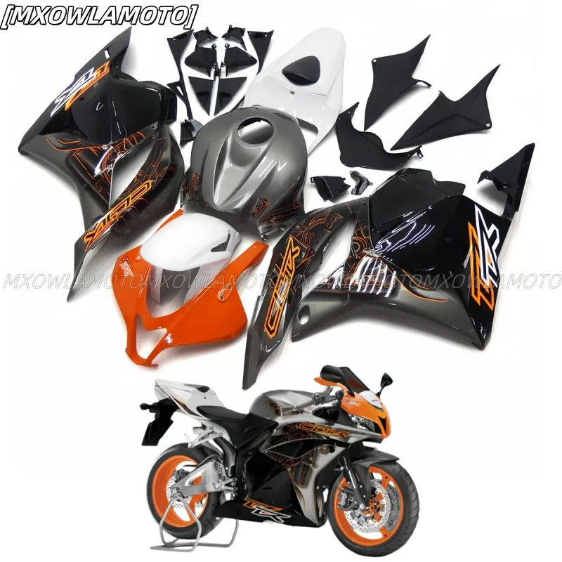 Orange Grey Black Abs Injekčné lišty na lišta pre CBR600RR F5 2009-2012 2009 2010 2012 2012 2012 F5 Bodywork