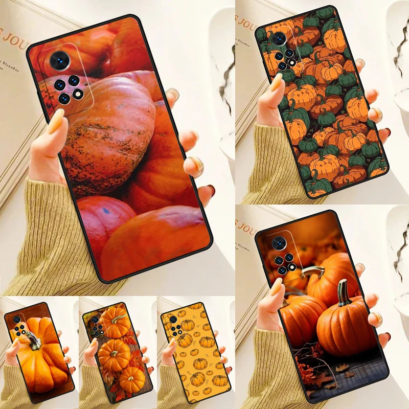 Oranžové tekvicové zeleninové puzdro pre Samsung Galaxy S24 Plus S23 S20 S21FE Lite S22 Ultra Note 20 S8 S9 S10 Coque Coque
