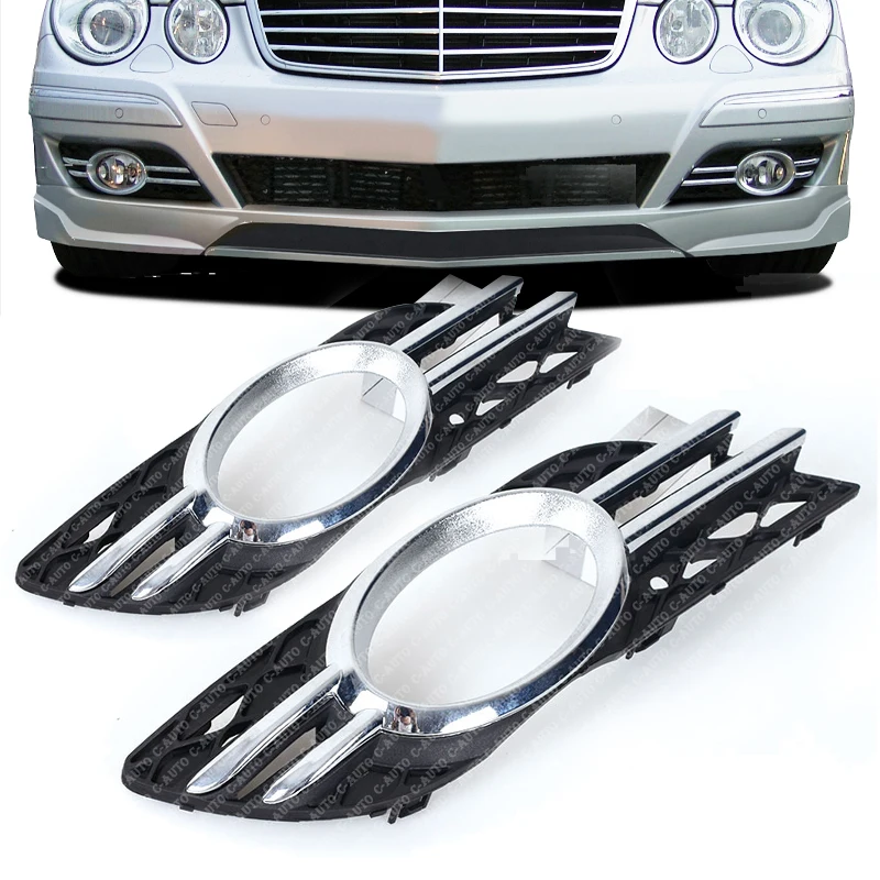 Orezanie grilu na grile na nárazníku FOG Svetlo pre Mercedes Benz W211 2007 2008 2009 218850822 2118850922 A2118851174 A2118851274