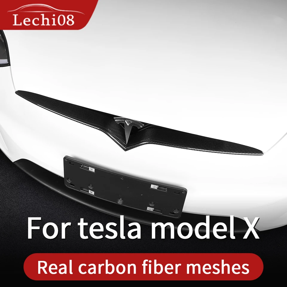 Orezanie grilu pre model Tesla Model X Carbon 2016-2023 2024 Prístupy Tesla X Dvery/Interiér Carbon Interior Tesla Tesla