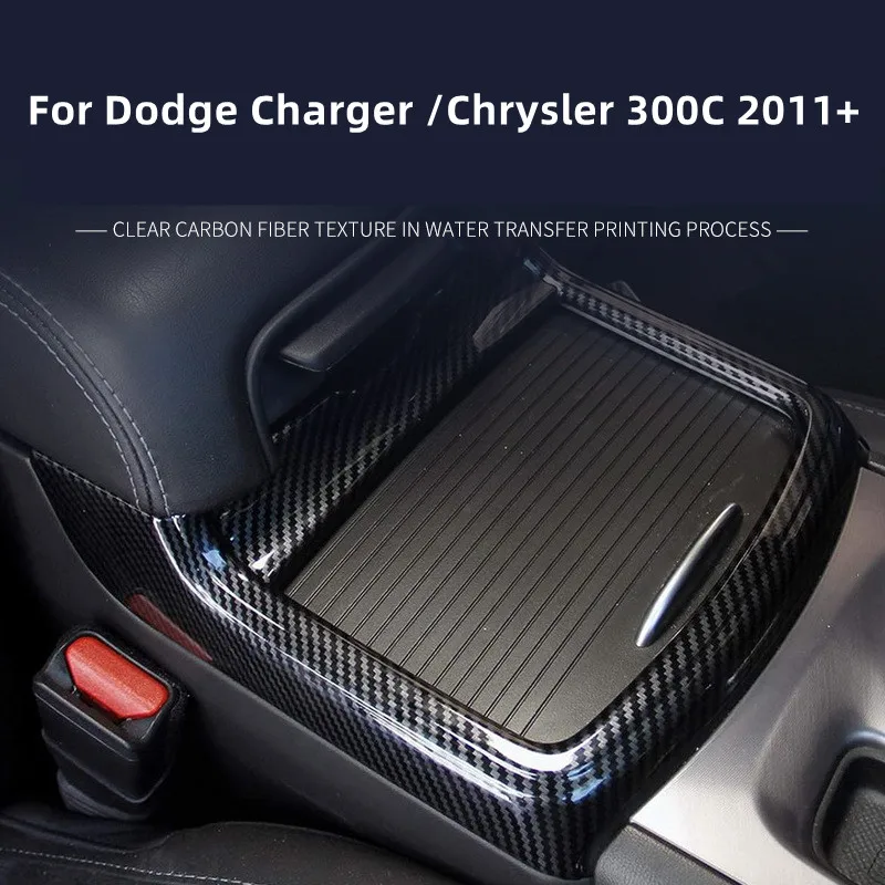 Orezávanie držiaka na vodu pre Dodge Charger /Chrysler 300C 2011+Abs Red Carbon Fiber