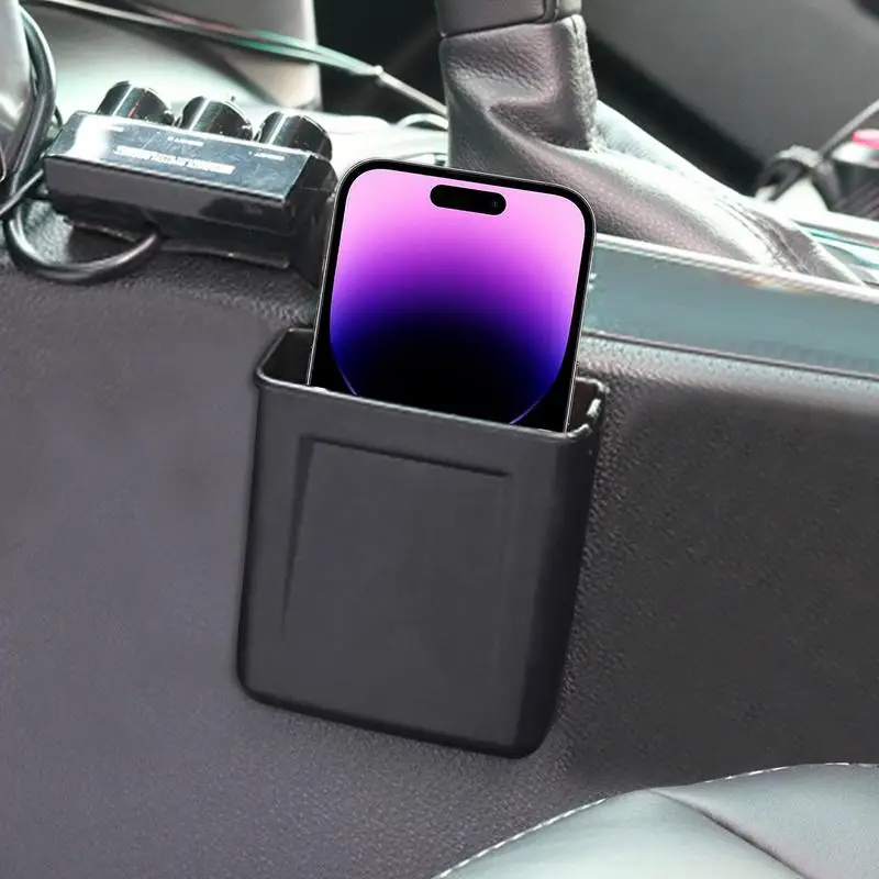 Organizátor automobilu lepivé úložné priestory vrecka Adhesive Storage Box Console Organizátor auta Storage Box pre klávesy Phones Cards