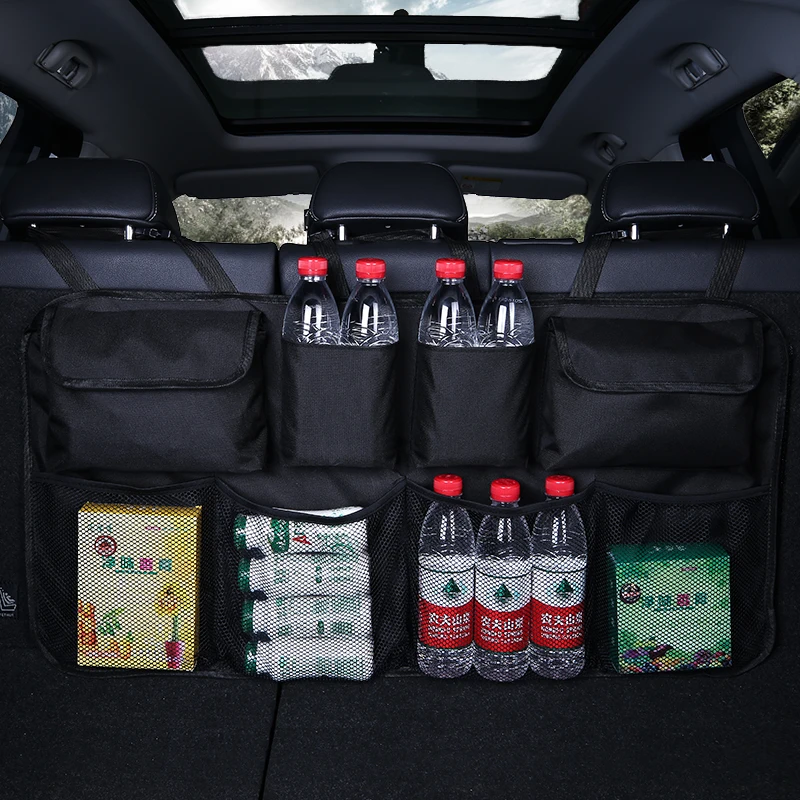 Organizátor automobilu nastaviteľný chrbát Storage Bag Oxford Net pre Jeep Wrangler JL Baseus BMW X3 G01 Auto a príslušenstvo