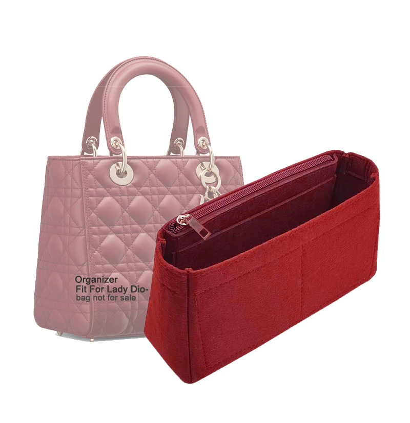 Organizátor kabelky pre kabelky, vložka plstených tašiek pre tote, organizátor vložte Fit Fit for Lady Di0R Bag
