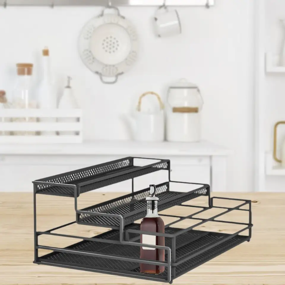 Organizátor korenia Organizátor Krok Police Kitchen Storage Box Displej stúpačky stojan na korenie Skladovací stojan na pečenie Dodávka korenia fľaše skriňa skriňa