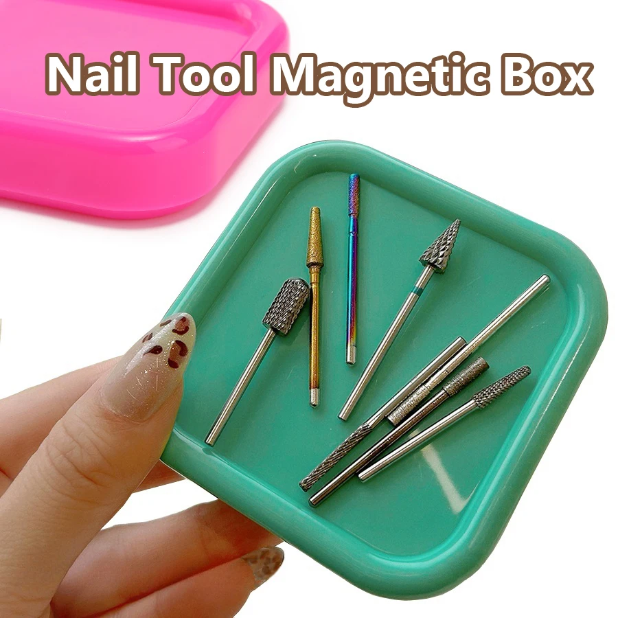Organizátor magnetického nechtového nástroja, skladovacia zásobník pre brúsenie nechtov, magnet na mačky, prenosný magnetický nechtový umenia