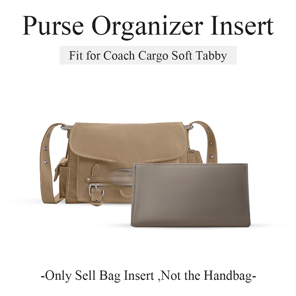 Organizátor nylonovej kabelky Vložte Fit Fit for Coach Cargo Soft Tabby, Organizátor kabelky na zips