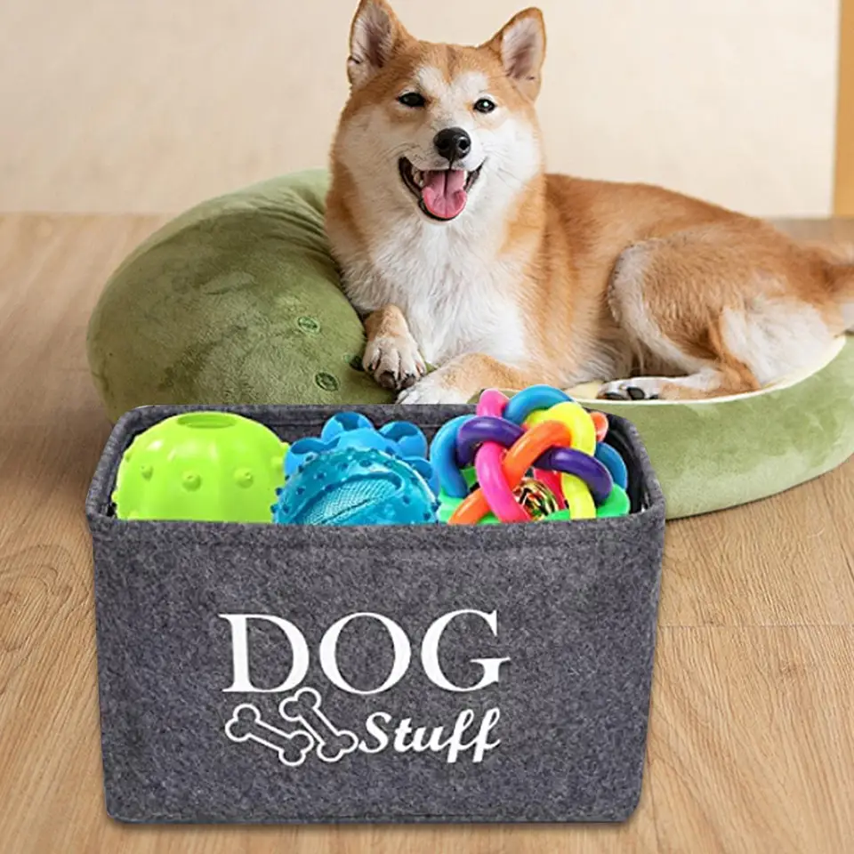 Organizátor pre hračky pre domáce zvieratá Pádle Pet Pet Bins Basket Dog Supply Storage Conser Large