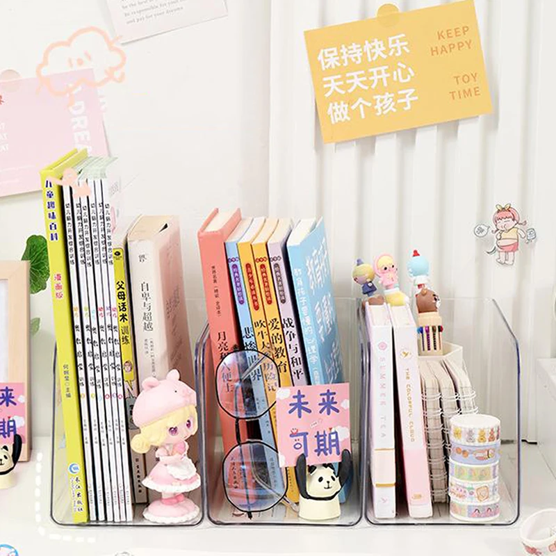 Organizátor súborov držiteľa Desktop Acryl Desk Desk Magazine Sorter Sorter Letter Stand Mail Book Papier papierová brožúra Bin Box Storage