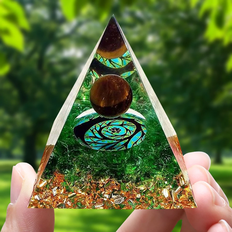 Orgonitové pyramídové liečivé kryštály Energia generátor ametyst prírodný kameň kyvadlo kyvadlo reki čakra meditačné náradie dekorácie
