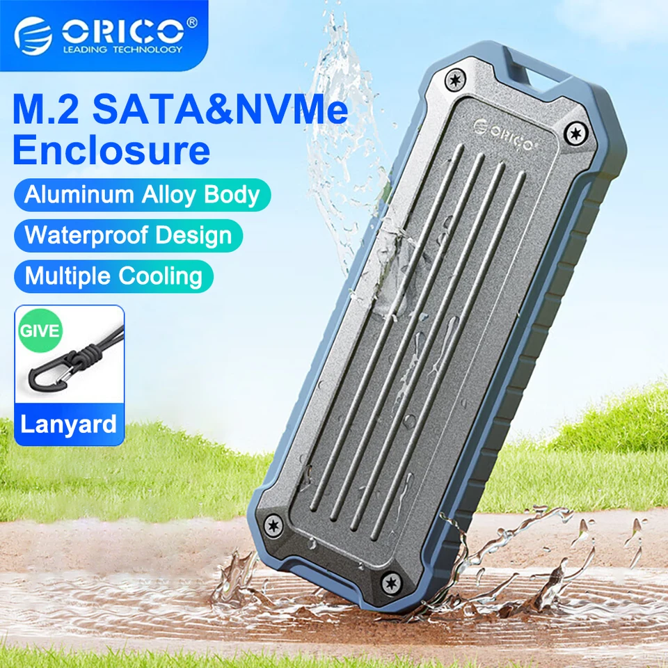 ORICO M.2 NVME SATA SSD CASE ZAD ZINKOVÉHO VODNÉHOPOUPOPROUSPOUSPORSURE OBCHOD 10 GBPS s prenosným SSD puzdrom SSD pre PC