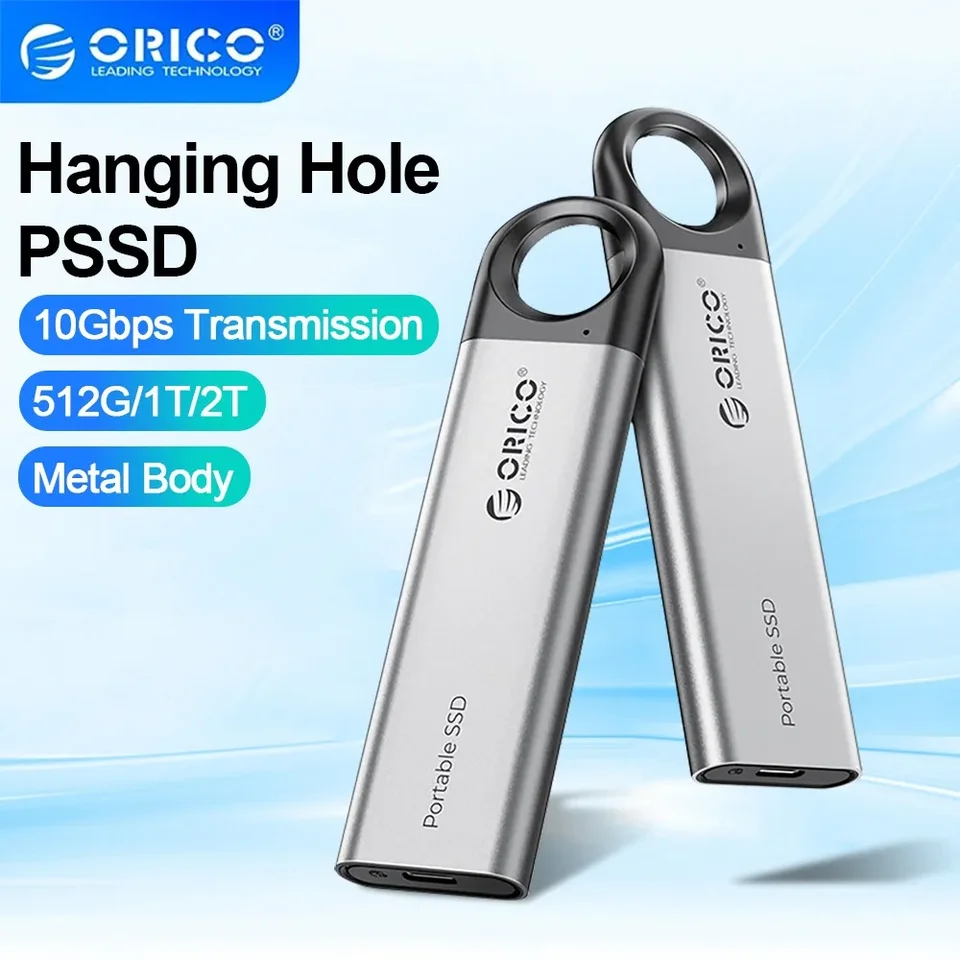 ORICO MINI Prenosný SSD 1000MB/S Externý pevný disk USB3.2 Typ-C 2TB 1TB 512 GB Mini Veľkosť PSSD pre prácu v kancelárii prenosných počítačov