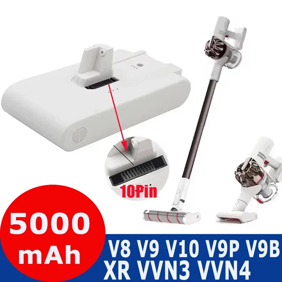 (Origin) V9 V10 Lítiová batéria pre Dreame V8 V9 V10 V9P XR VVN3 VVN4 RUCELD RUCKELD AKORLESNÉ VICKÉ ČASŤ Výmena batérie