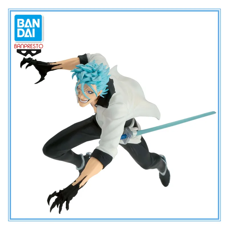 Original Bandai Banpresto anime figúrka bieliace vibračné hviezdy-Grimmjow Jaegerjaques 17cm PVC Action Action Figur Collector Hračky