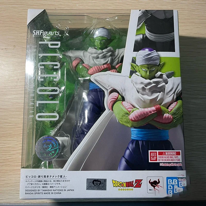Original Bandai Shfiguarts Dragon Ball Z Piccolo Action Figure SHF CAPE Super Hero PVC Anime figurín Collectiblr Model Model Toy Gift