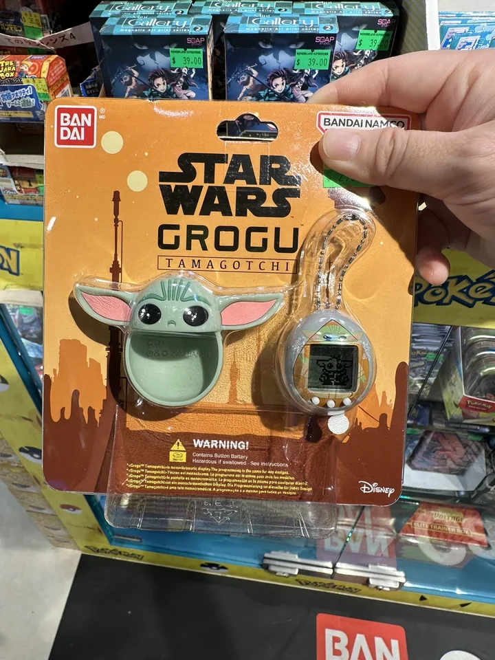 Original Bandai Tamagotchi Star Wars Grogu Mandalorian Retro Vintage Game Console Zábavné hračky pre deti Darček pre deti