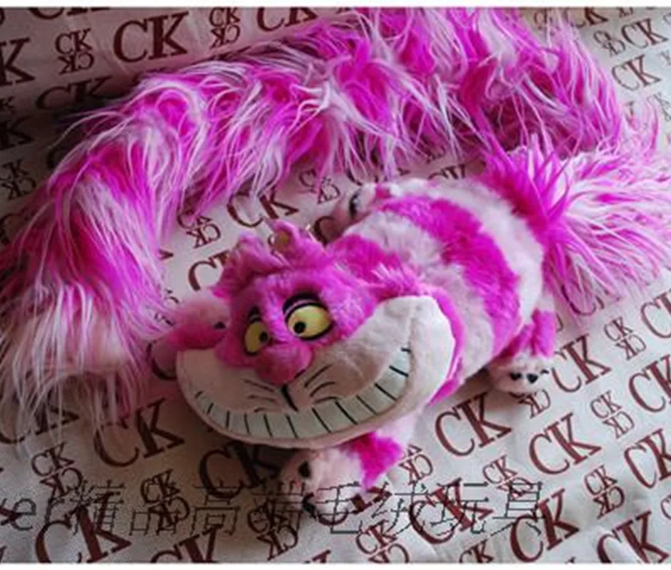 Original Disney Alice v ríši divov Cheshire Cat Cartoon Plush Toy 50 cm Vysokokvalitný darček Kiid