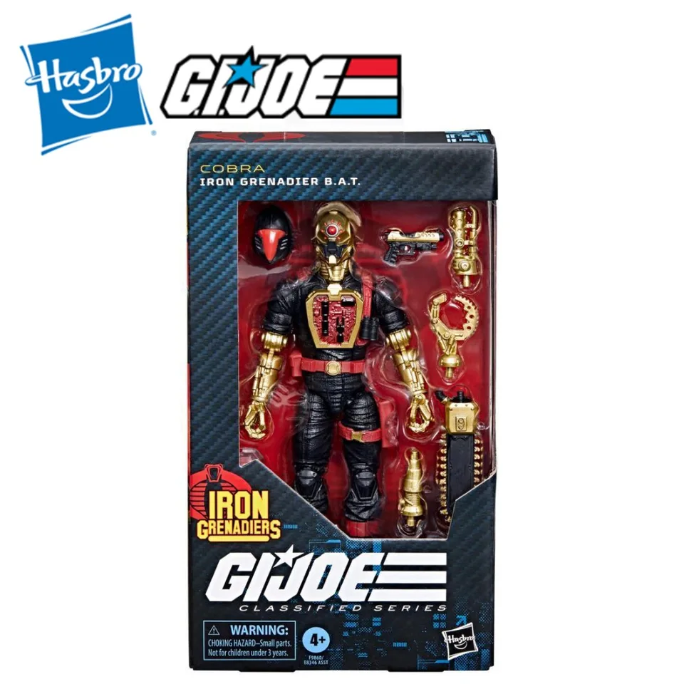 Original Hasbro Gi Joe Classified Series Cobra #134 Iron Grenadier Bat 6inch Action figure Model hračky Zbierka chlapcov darčeky
