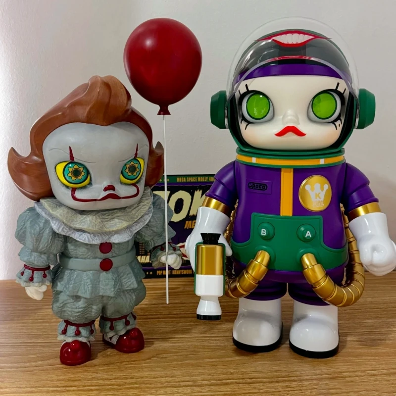 Original Kawaii Mega Space Molly 400% Series Joker Bubble Tea Molly It Hračky PVC Limited Edition Model hračky Decorra Gift